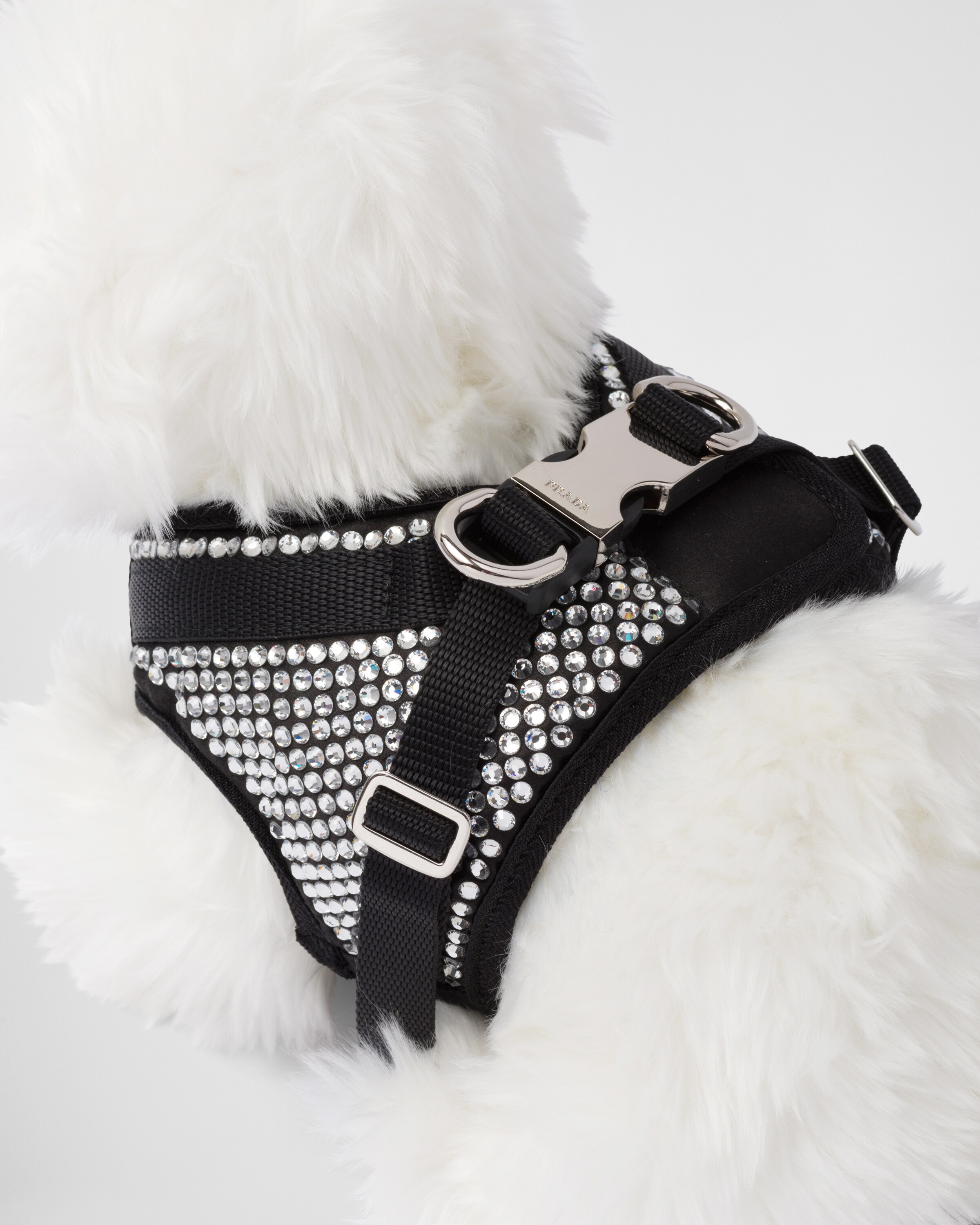 Crystal Crystalstudded Satin Dog Harness PRADA