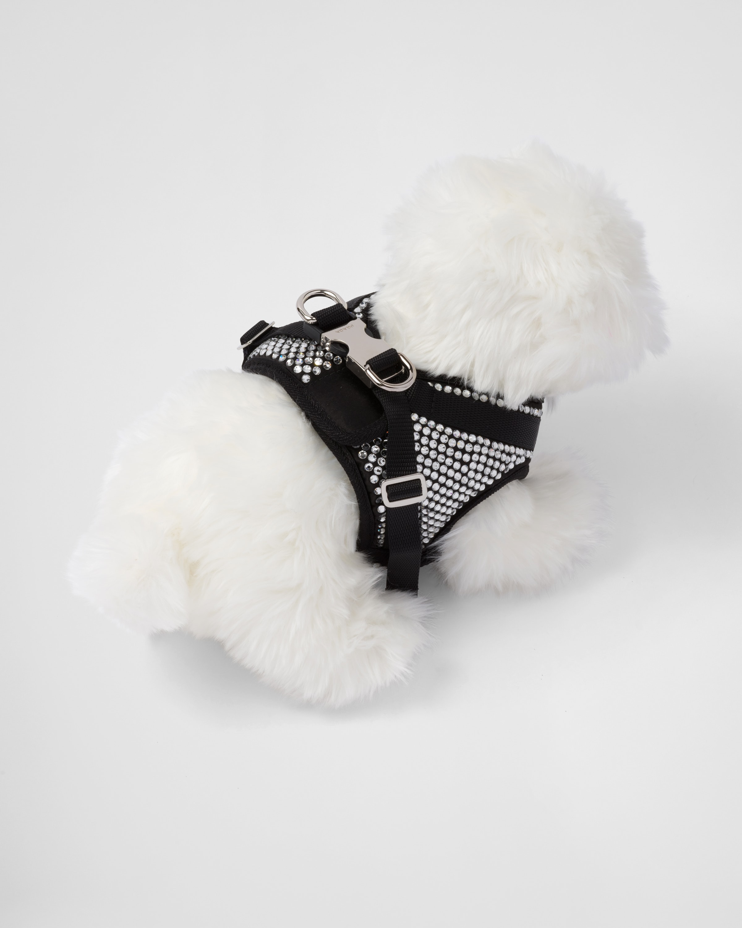 Crystal Crystalstudded Satin Dog Harness PRADA