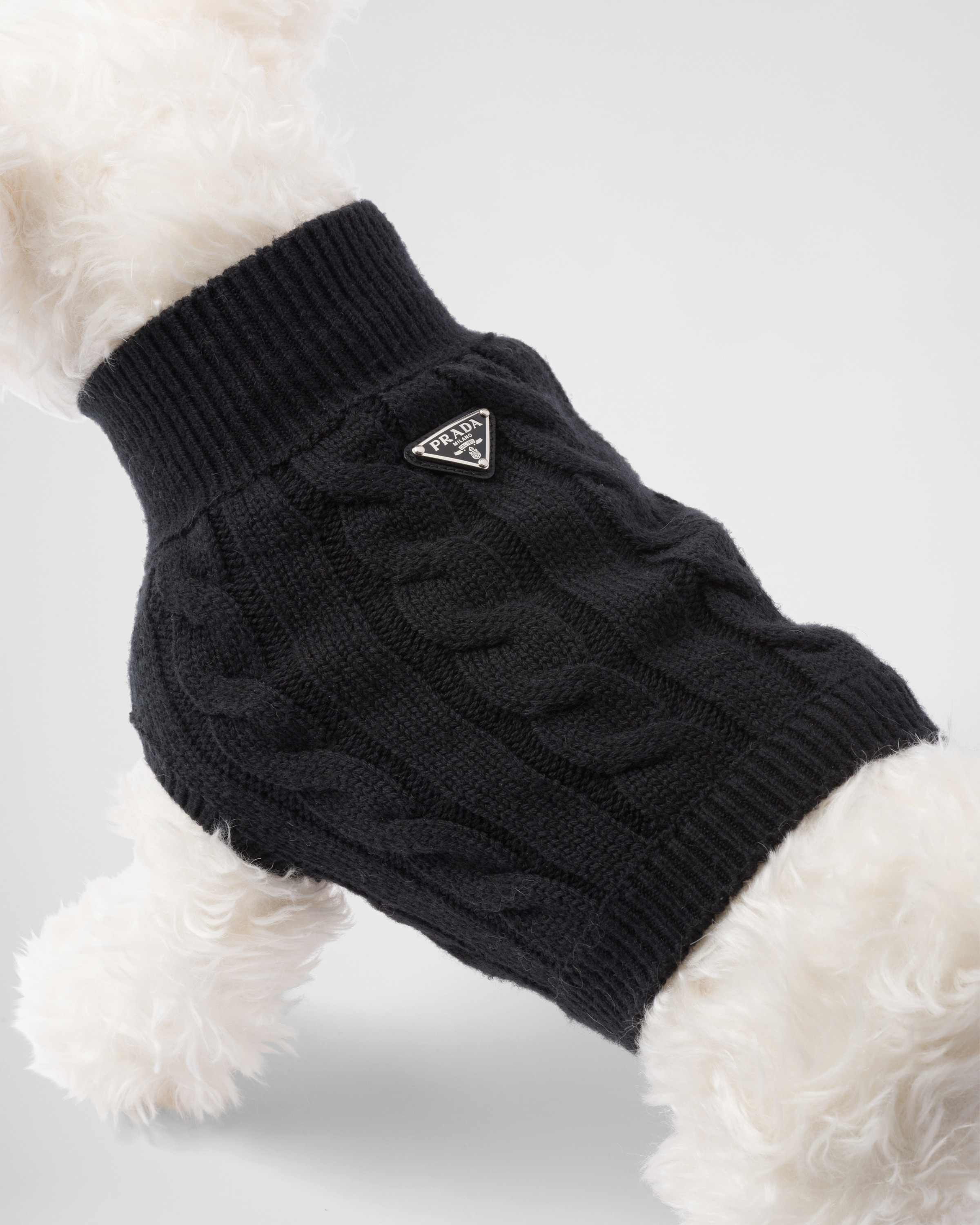 Prada Wool Jumper In Black