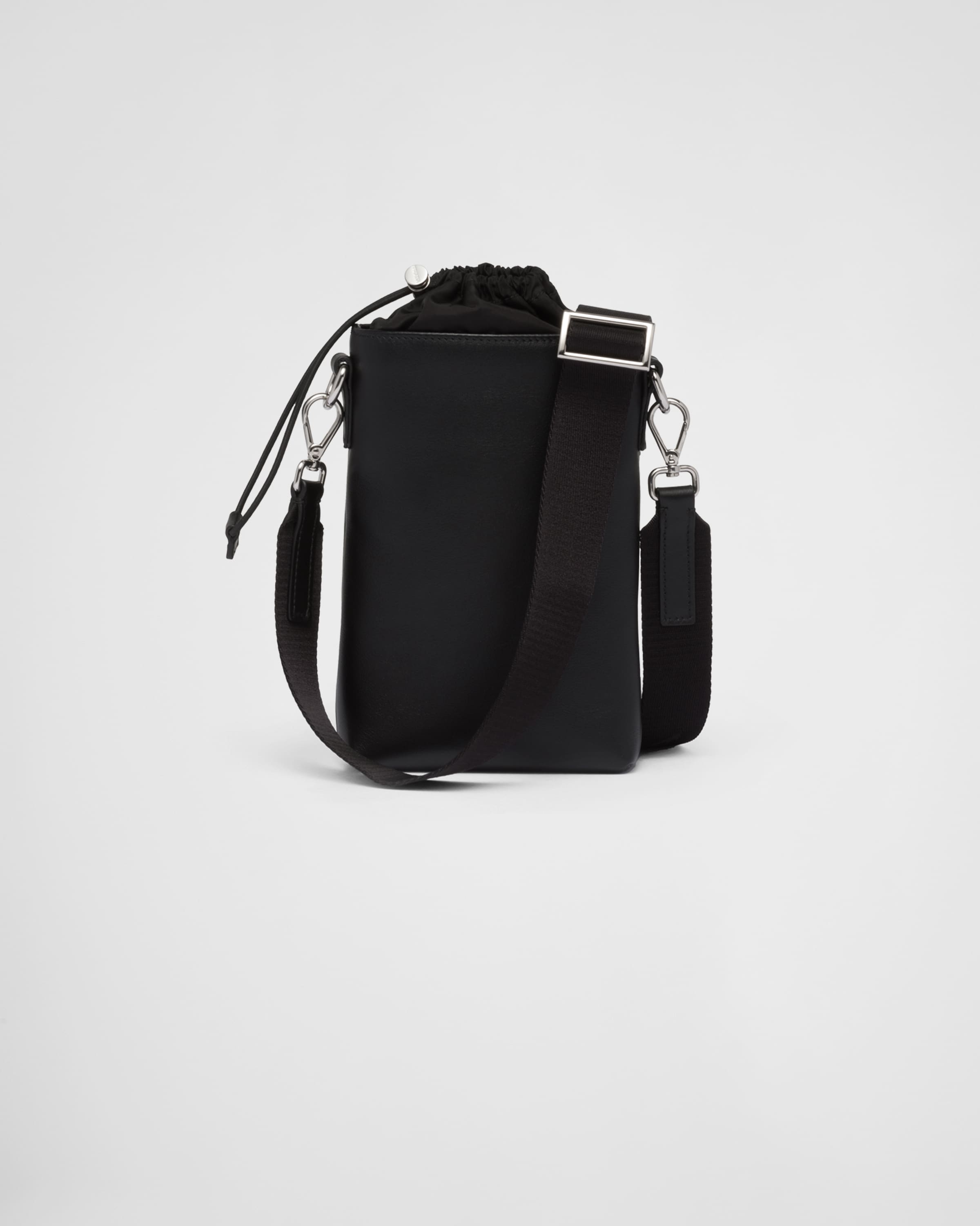 ブラック レザー スマートフォンケース | PRADA ブラック レザー スマートフォンケース | PRADA