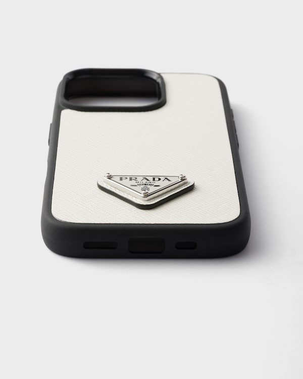 Saffiano leather case for iPhone 16 Pro Saffiano leather case for iPhone 16 Pro