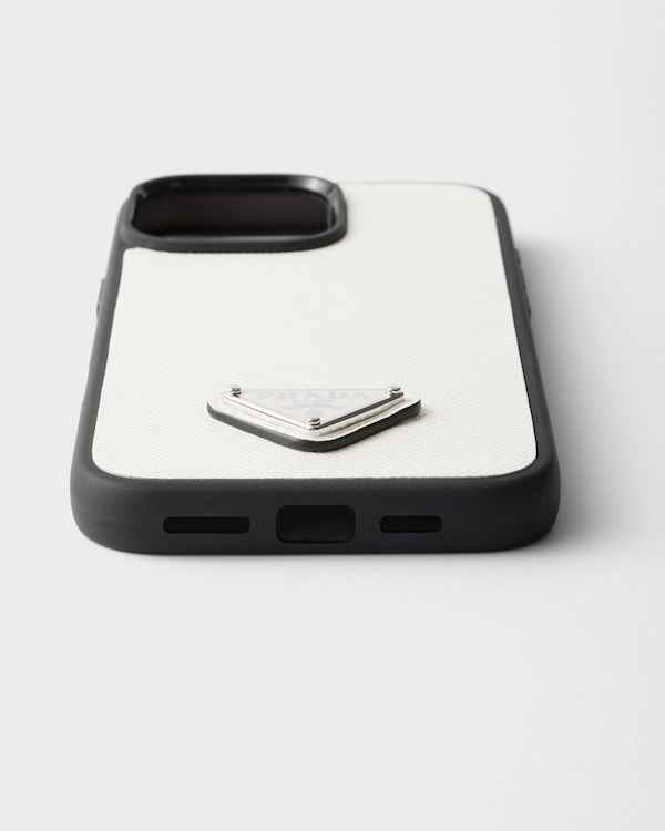 Coque pour iPhone 16 Pro Max en cuir Saffiano Coque pour iPhone 16 Pro Max en cuir Saffiano