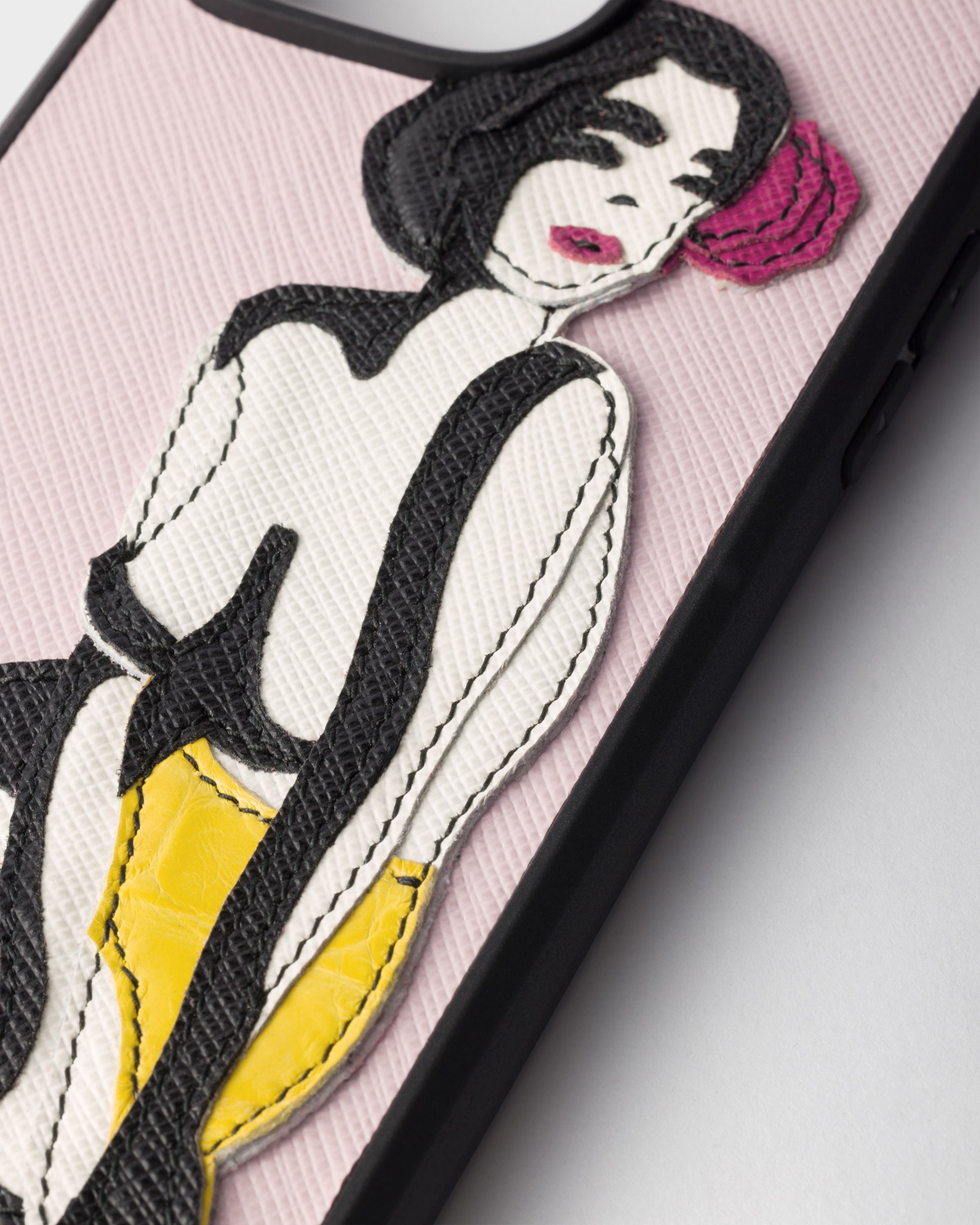 PRADA サフィアーノレザー iPhone 16用カバー ライトブルー サフィアーノレザー Iphone 16用ケース | PRADA