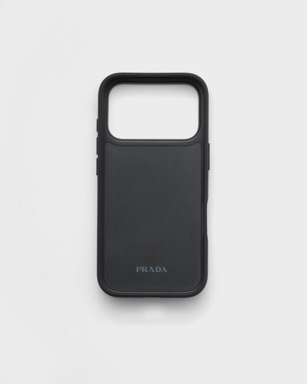 Saffiano leather case for iPhone 17 Pro - Black Saffiano leather case for iPhone 17 Pro - Black