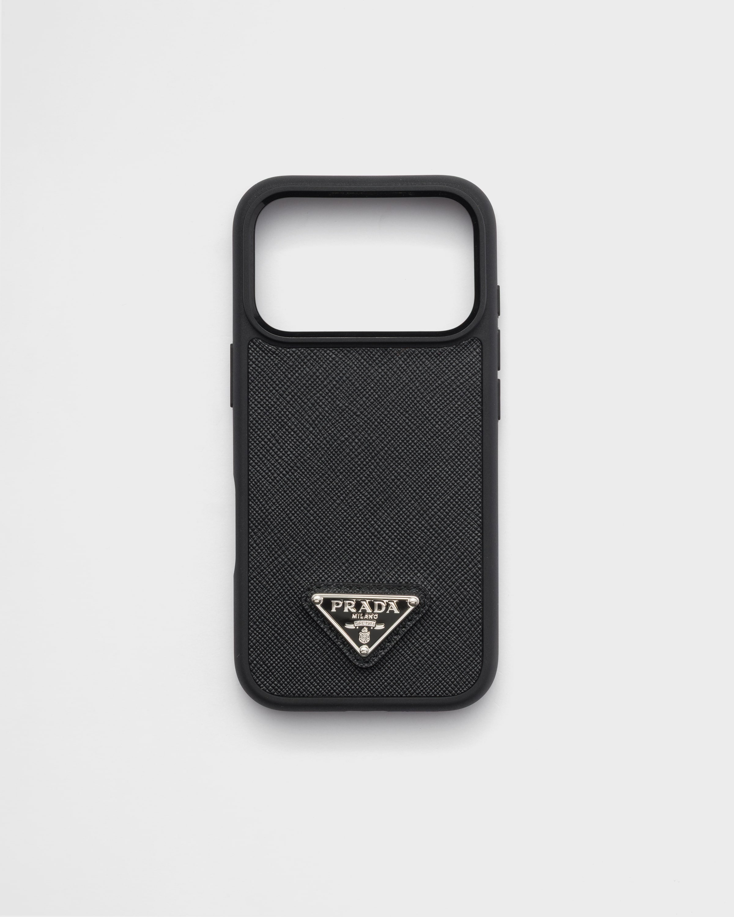 ブラック サフィアーノレザー Iphone 17 Pro用ケース | PRADA