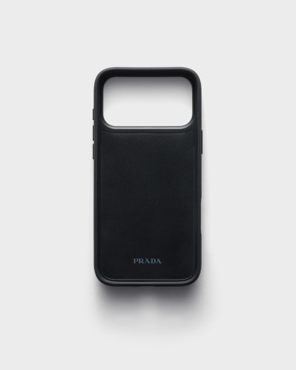 Saffiano leather case for iPhone 17 Pro Max - Amber Saffiano leather case for iPhone 17 Pro Max - Amber