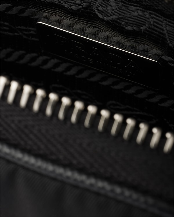 Re-Nylon and Saffiano leather smartphone case - Black Re-Nylon and Saffiano leather smartphone case - Black