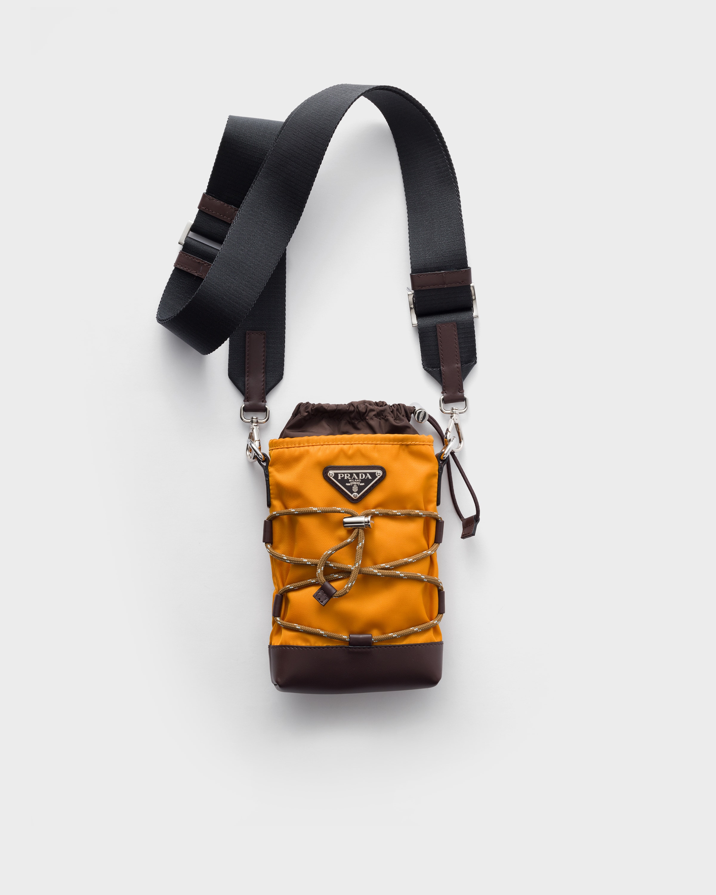 マスタードイエロー プラダ スピードロック Re-nylon レザー マスタードイエロー プラダ スピードロック Re-nylon レザー