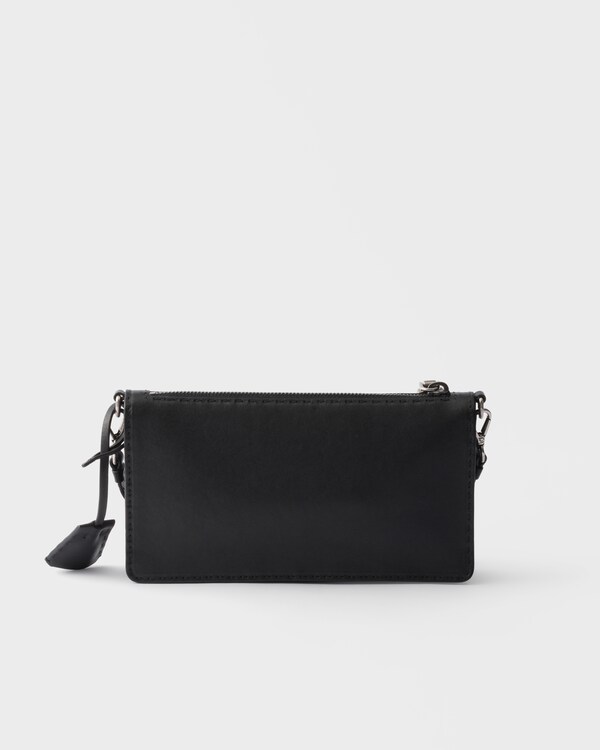 Antiqued leather pouch - Black Antiqued leather pouch - Black