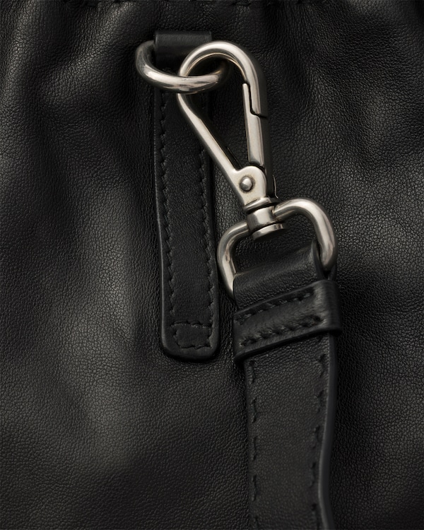 Antiqued leather smartphone case - Black Antiqued leather smartphone case - Black