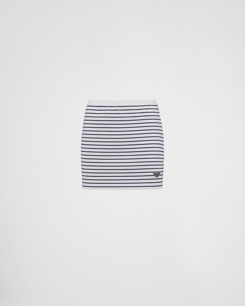 Prada Jupe courte en jersey imprimé 1