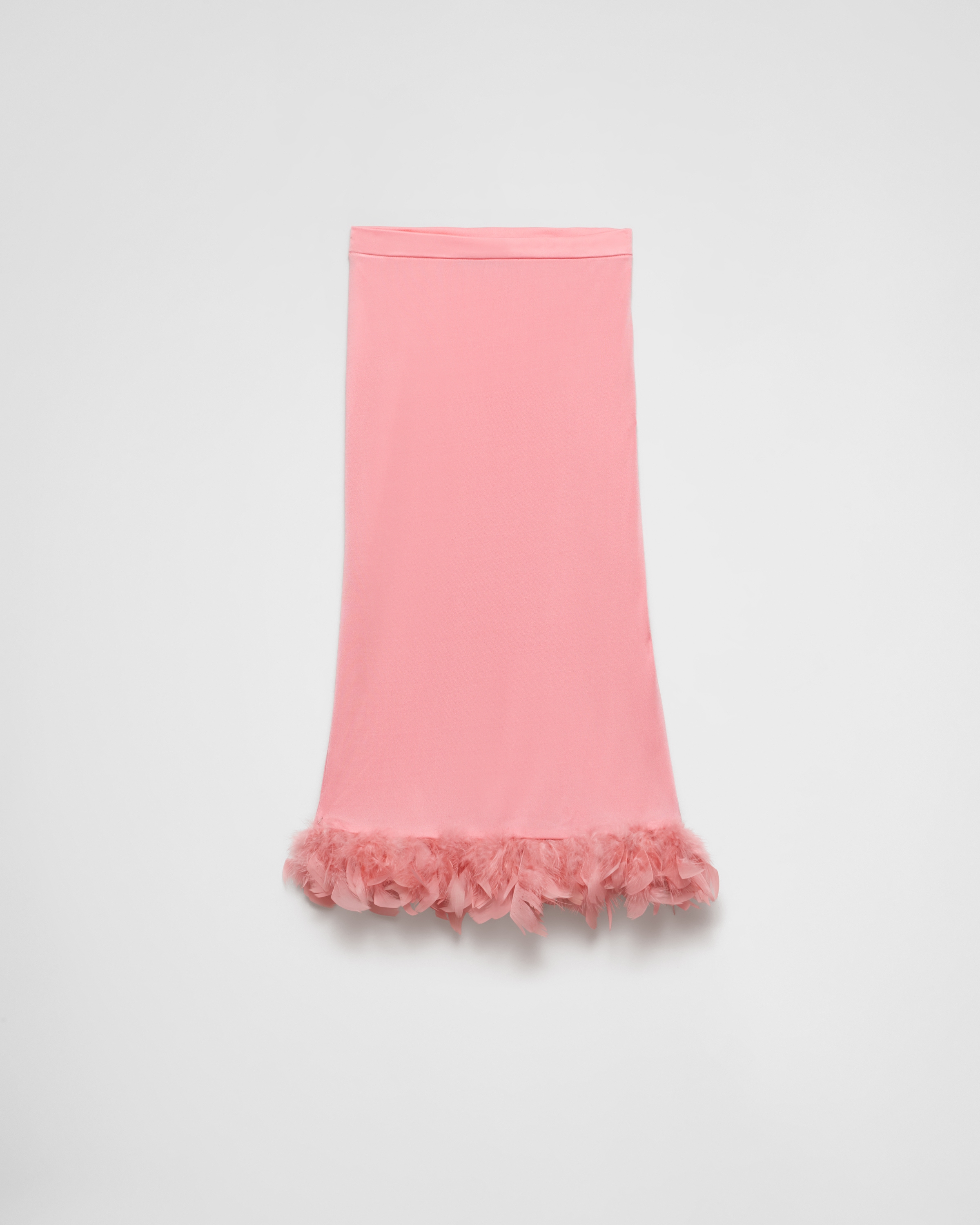 Begonia Pink Organzine Skirt | PRADA