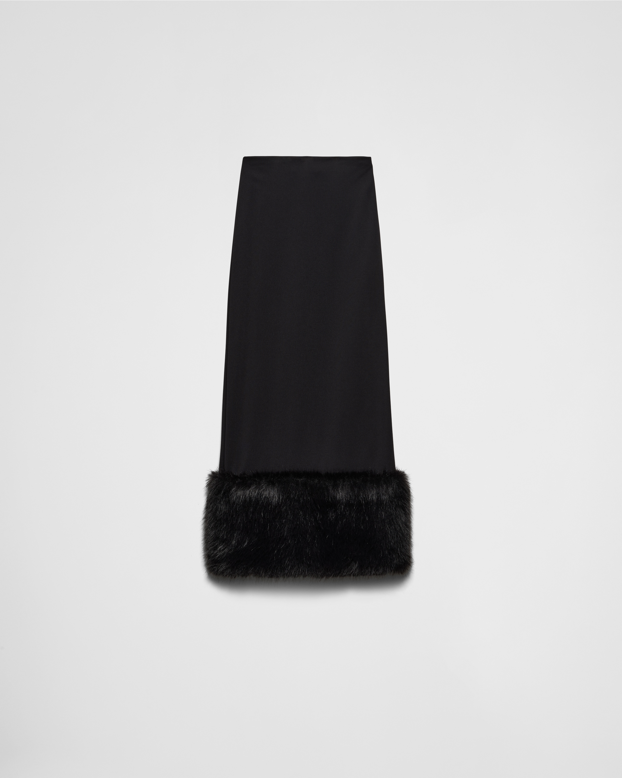 Prada Stretch Jersey Skirt In Black