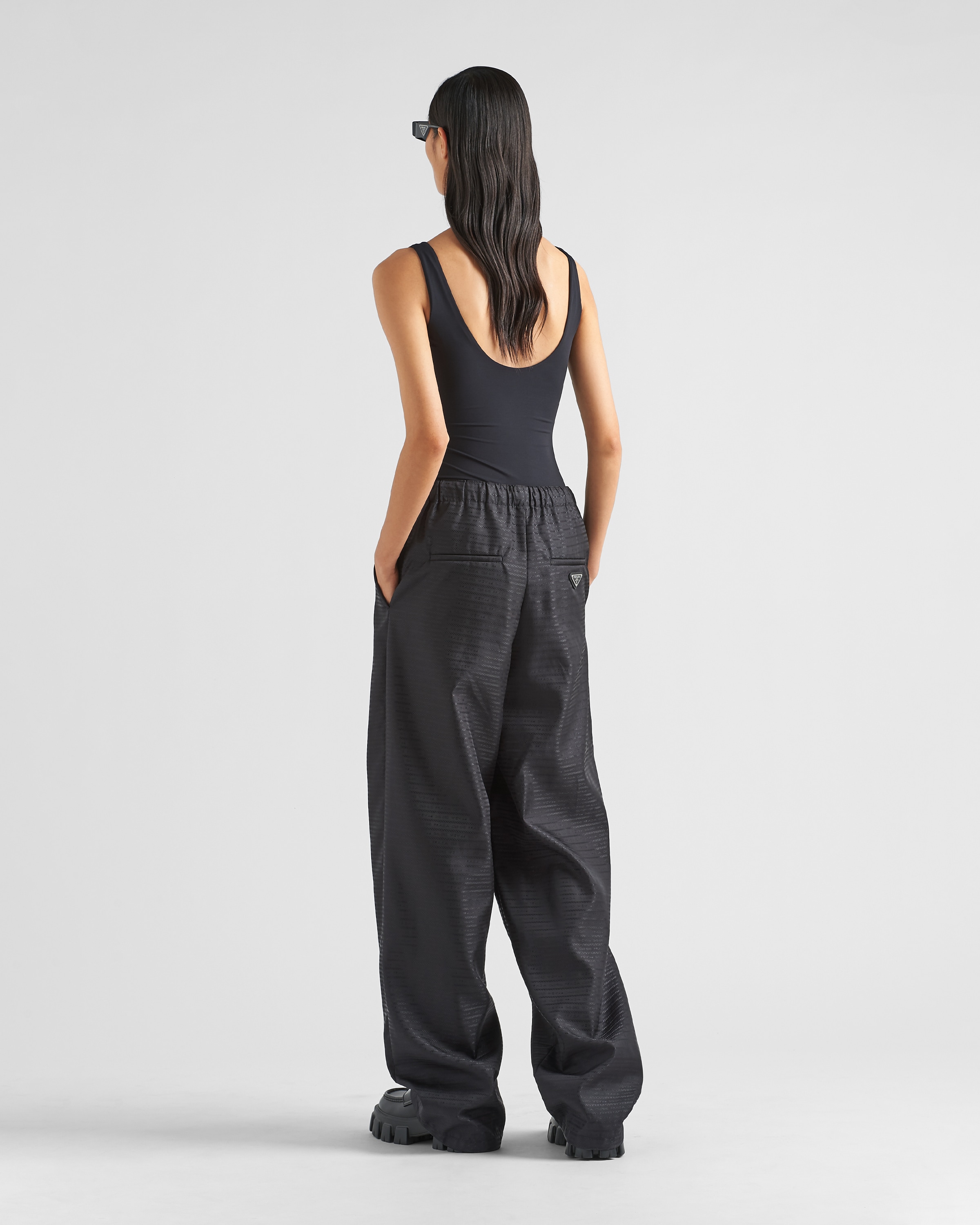 Black Stretch Jersey Bodysuit | PRADA