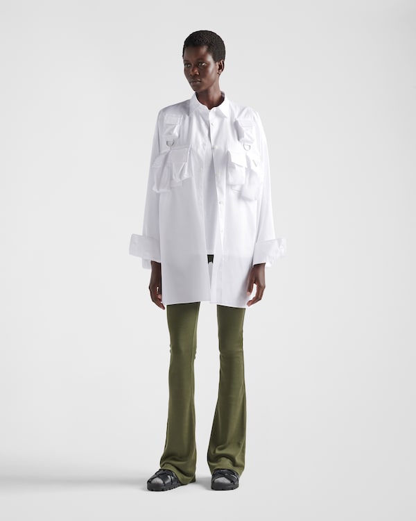 بنطال قطن محبوك مضلع - أخضر مموّه بنطال قطن محبوك مضلع - أخضر مموّه