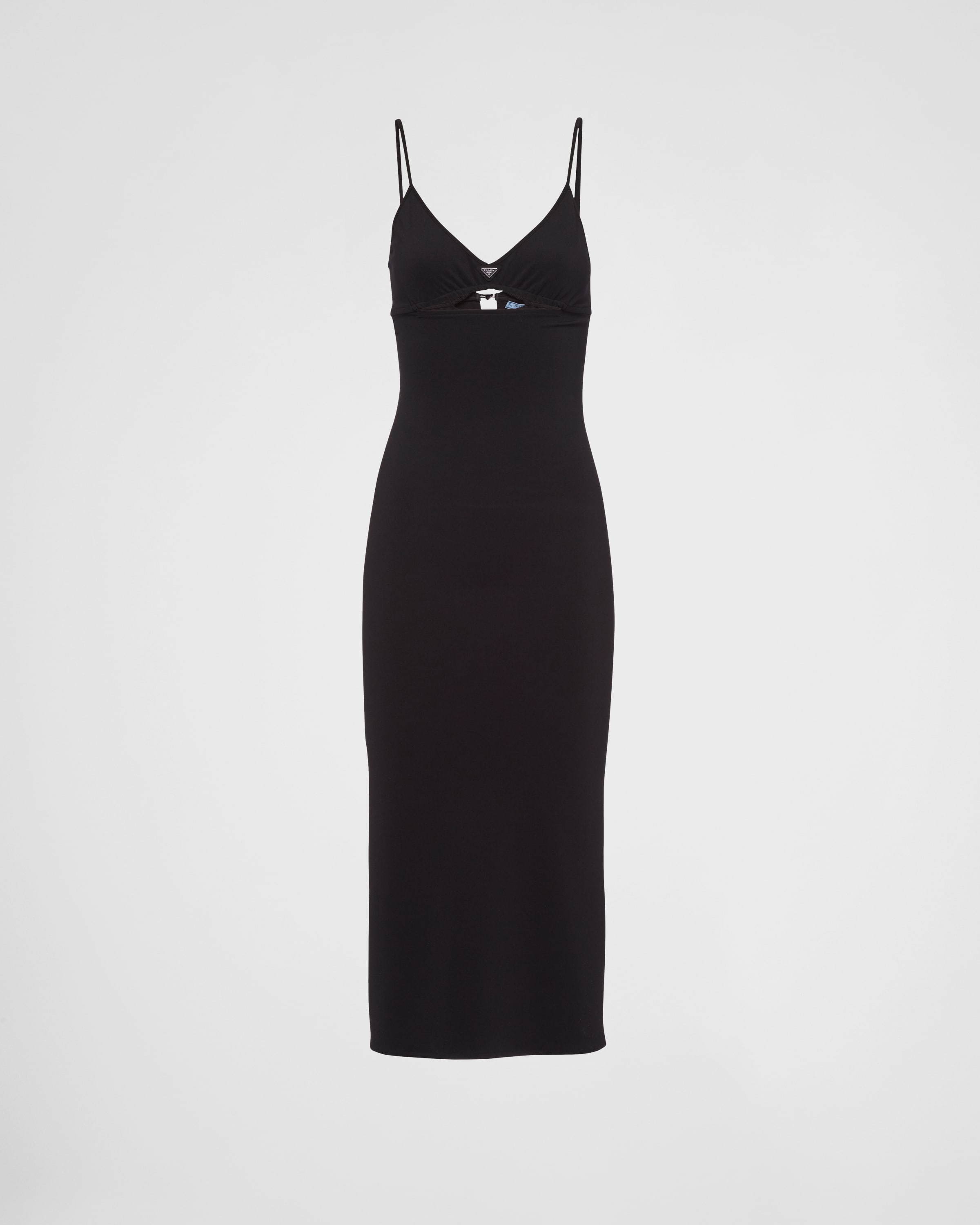 Black Stretch jersey dress | Prada