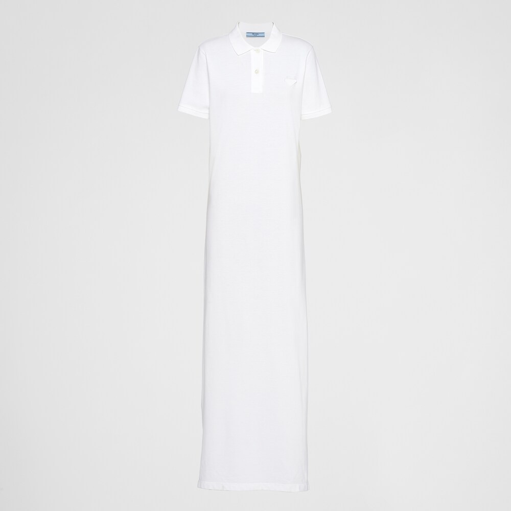 prada.com | Robe midi en piqué