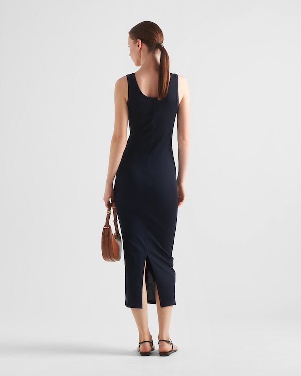 Ribbed knit cotton dress Ribbed knit cotton dress