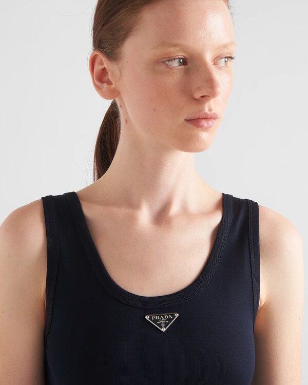 Ribbed knit cotton dress Ribbed knit cotton dress