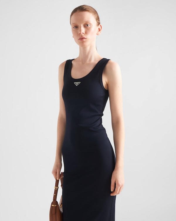 Ribbed knit cotton dress Ribbed knit cotton dress