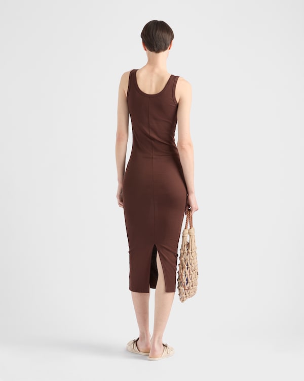 罗纹针织棉质连衣裙 罗纹针织棉质连衣裙