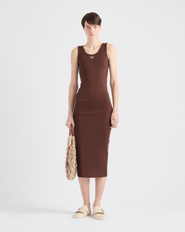 罗纹针织棉质连衣裙 罗纹针织棉质连衣裙