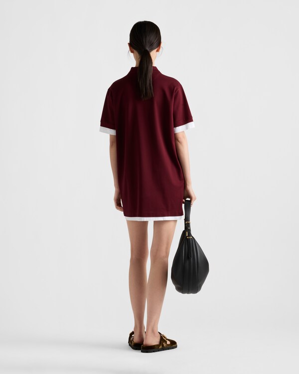 Piqué and jersey dress Piqué and jersey dress