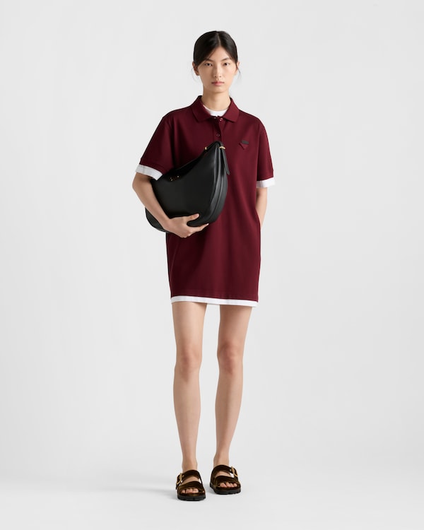 Piqué and jersey dress Piqué and jersey dress