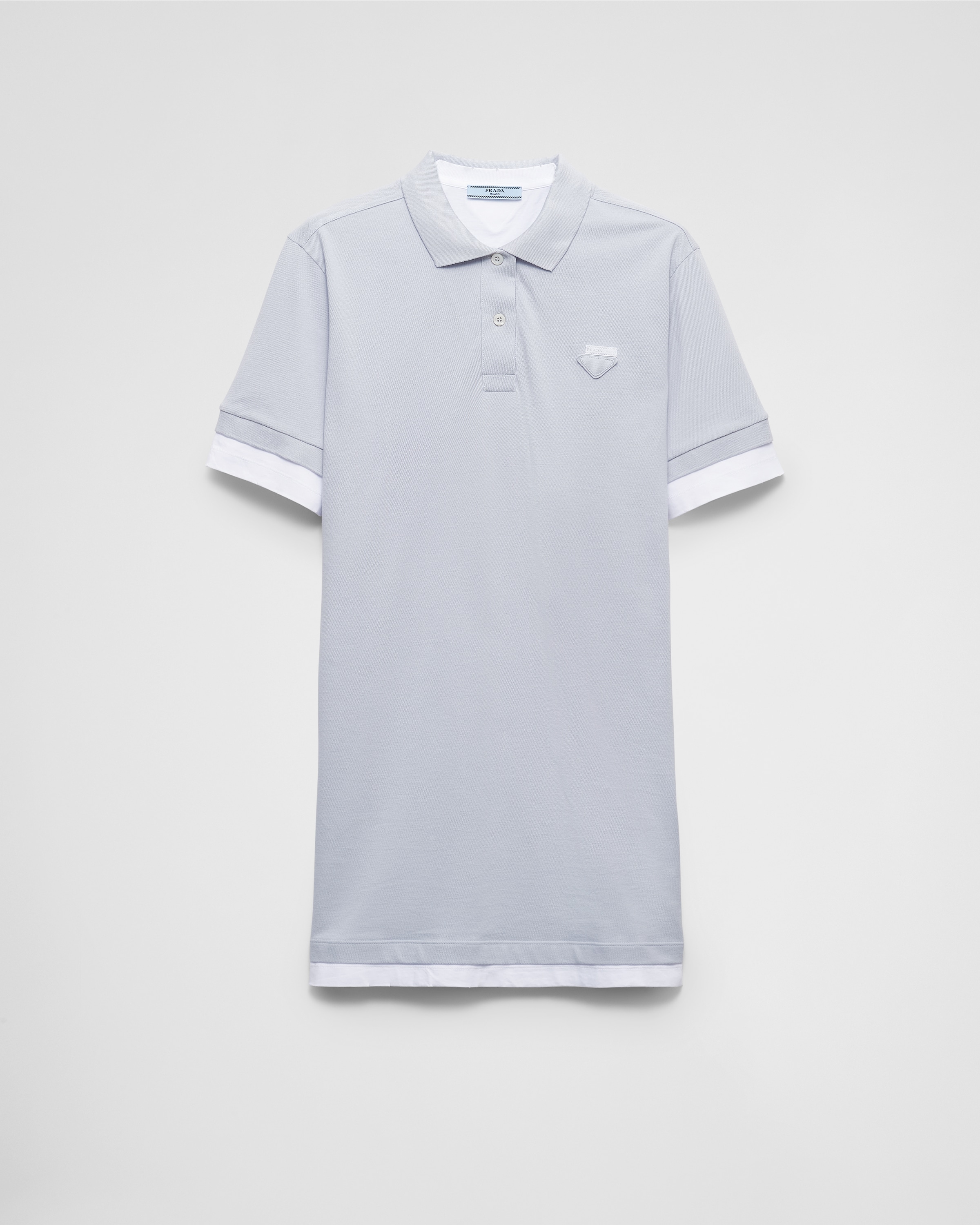 Prada Women's Pique And Jersey Dress In Astro