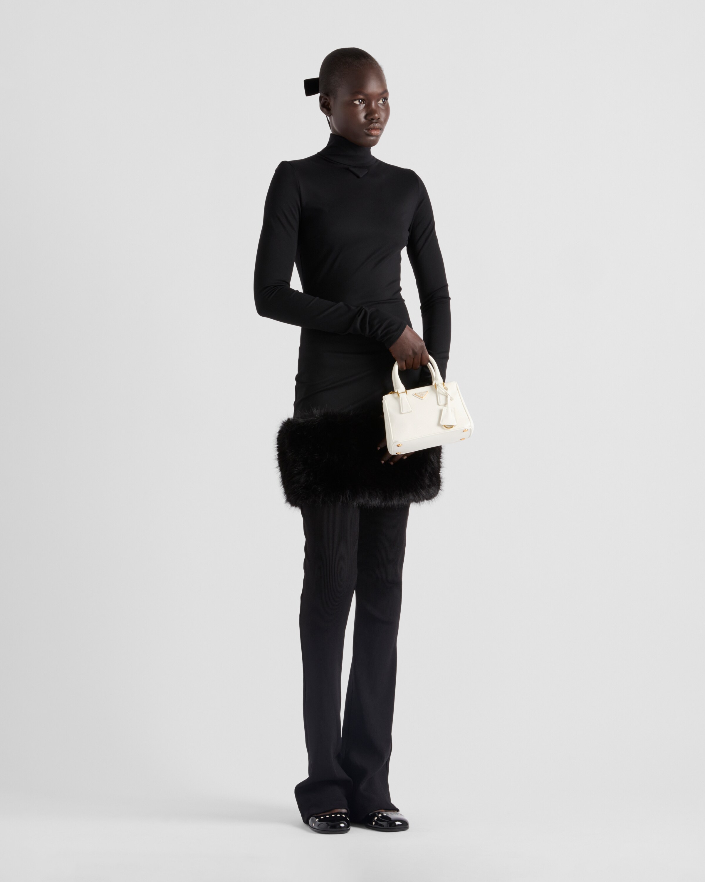 Prada Stretch Jersey Dress In Black | ModeSens