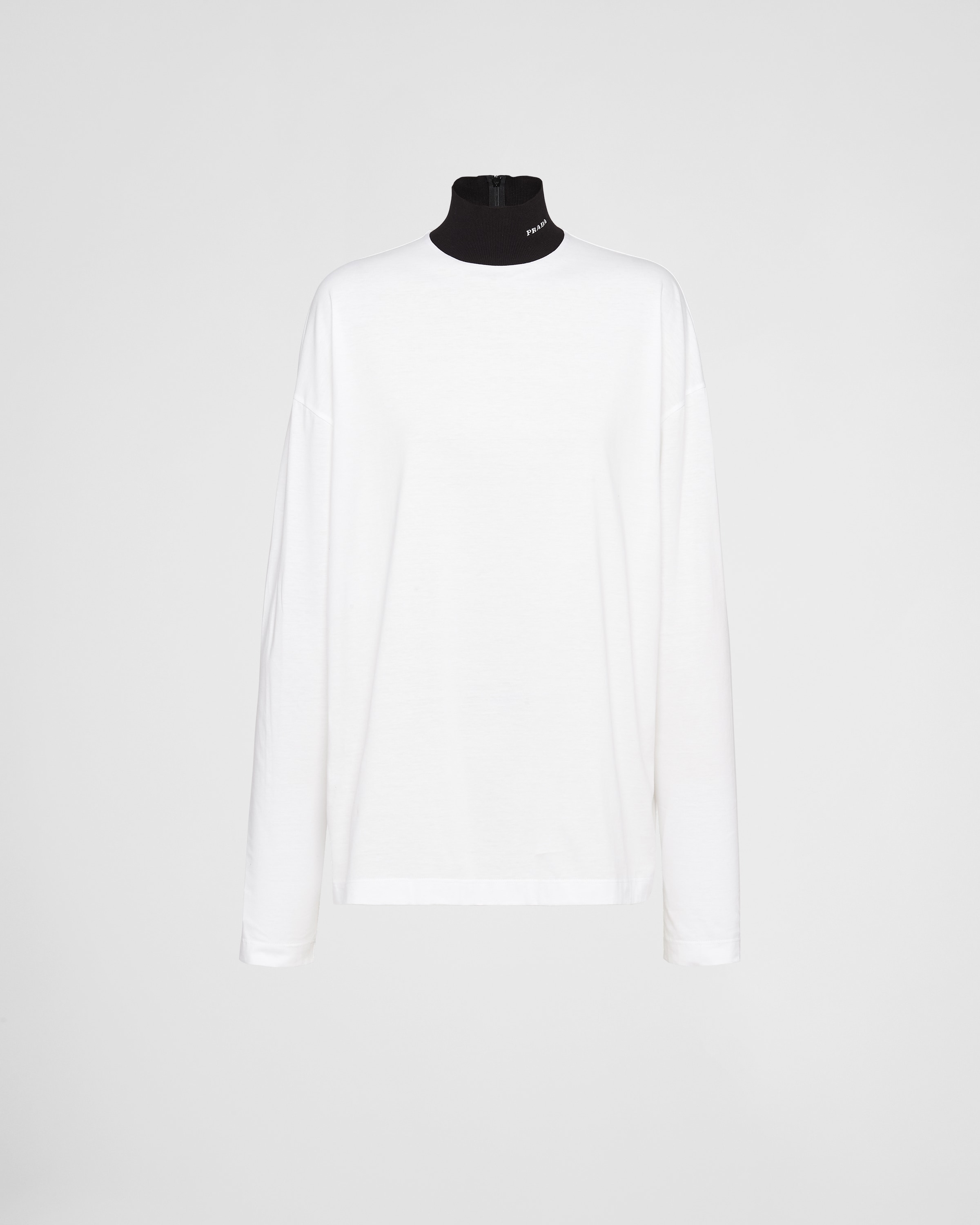 Long-sleeved cotton jersey T-shirt