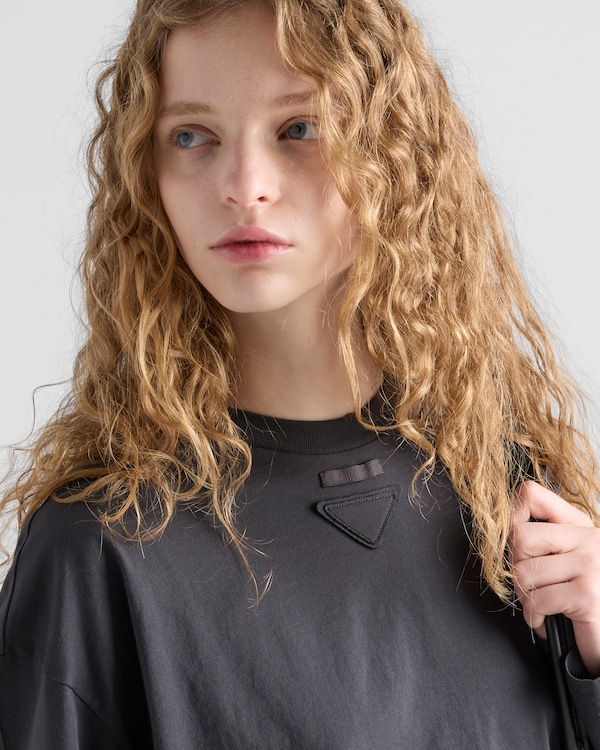 롱 슬리브 저지 티셔츠 - 리드 그레이 롱 슬리브 저지 티셔츠 - 리드 그레이