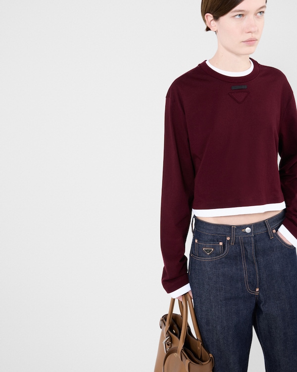 롱 슬리브 저지 티셔츠 롱 슬리브 저지 티셔츠