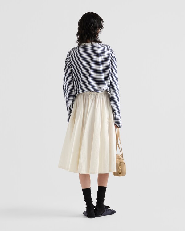 Long-sleeved striped jersey T-shirt - Navy Long-sleeved striped jersey T-shirt - Navy