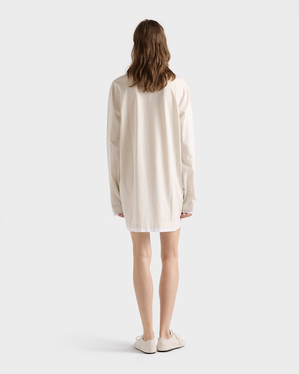 Cotton jersey dress - Chalk White Cotton jersey dress - Chalk White