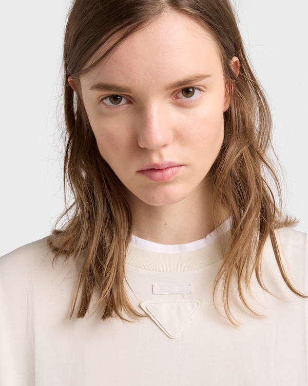 Cotton jersey dress - Chalk White Cotton jersey dress - Chalk White