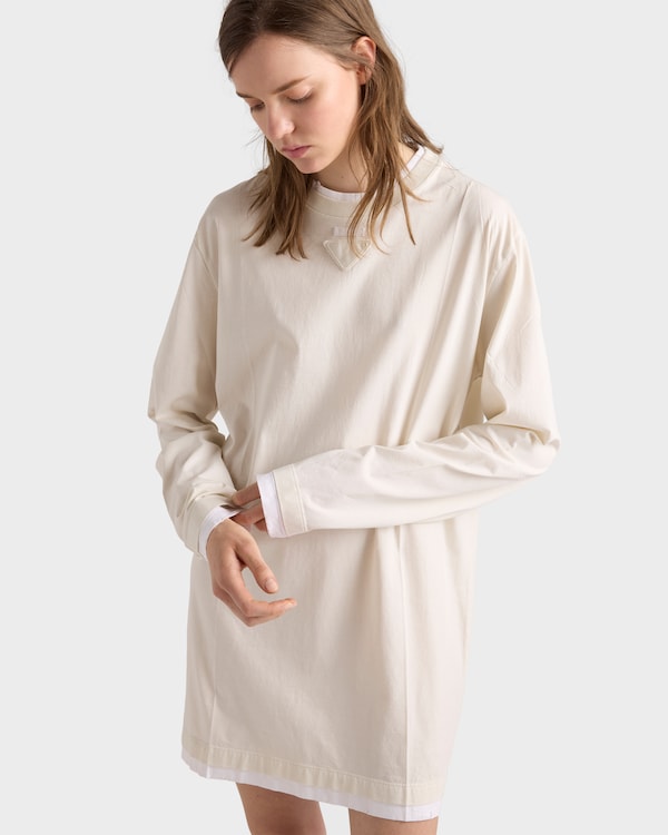 Cotton jersey dress - Chalk White Cotton jersey dress - Chalk White