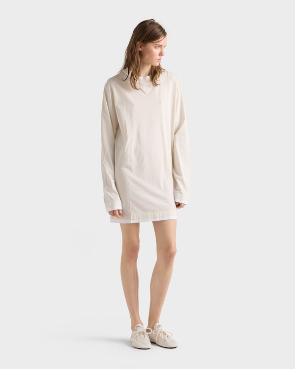 Cotton jersey dress - Chalk White Cotton jersey dress - Chalk White