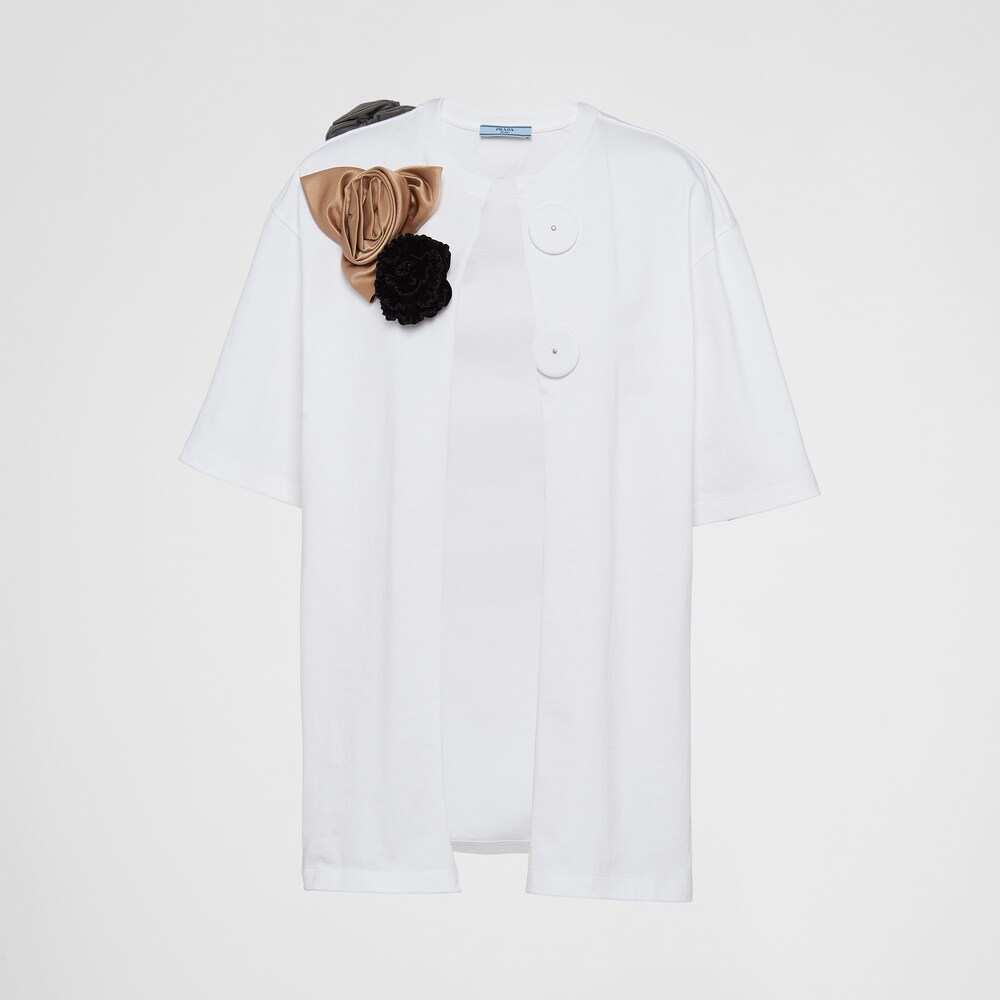 Prada Jersey top with appliqués 1