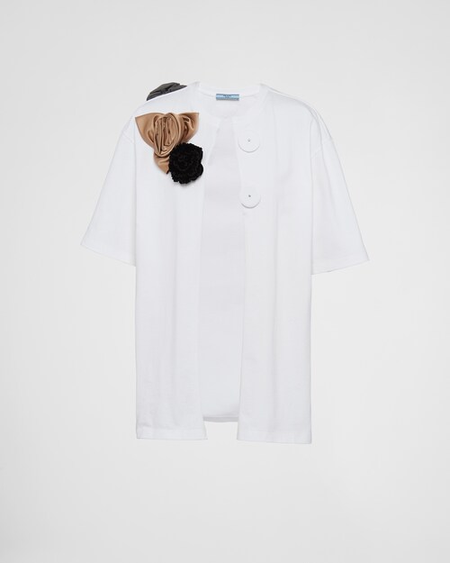 Prada Jersey top with appliqués 1