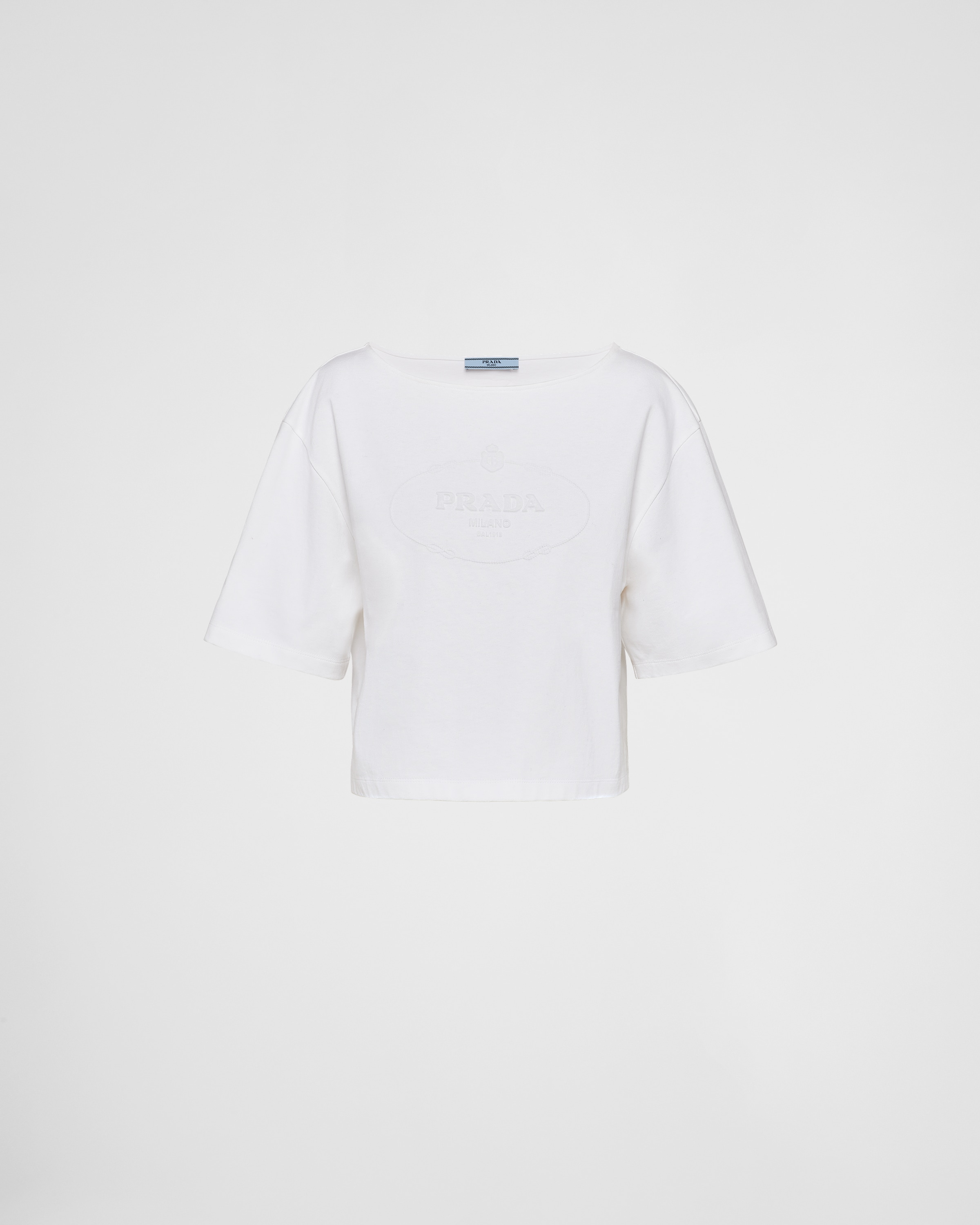 Prada Jersey T-shirt In White