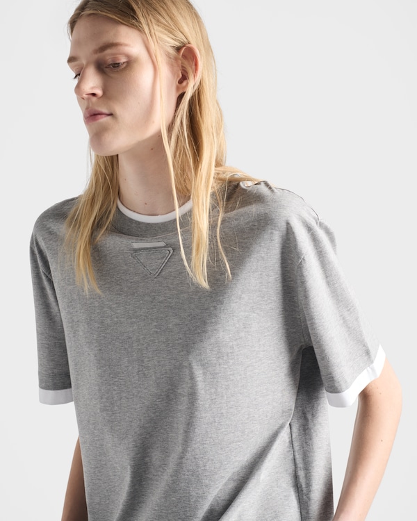Cotton jersey T-shirt - Grey Cotton jersey T-shirt - Grey