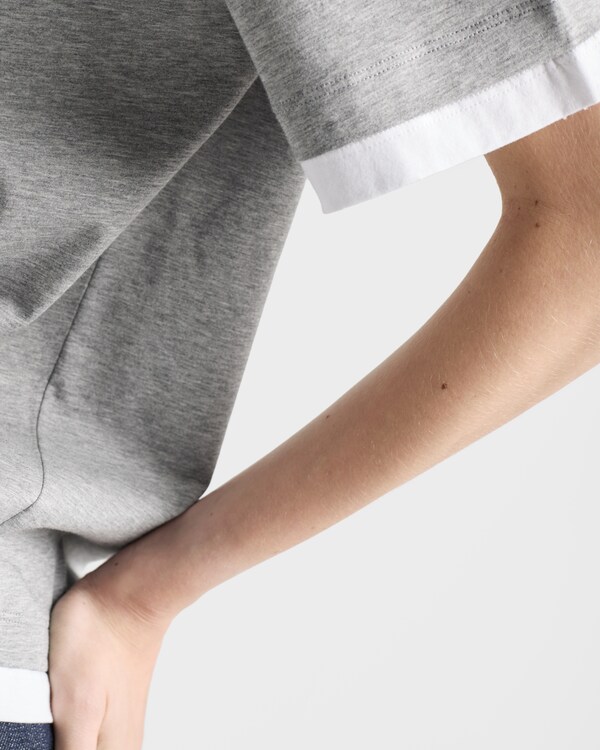 Cotton jersey T-shirt - Grey Cotton jersey T-shirt - Grey