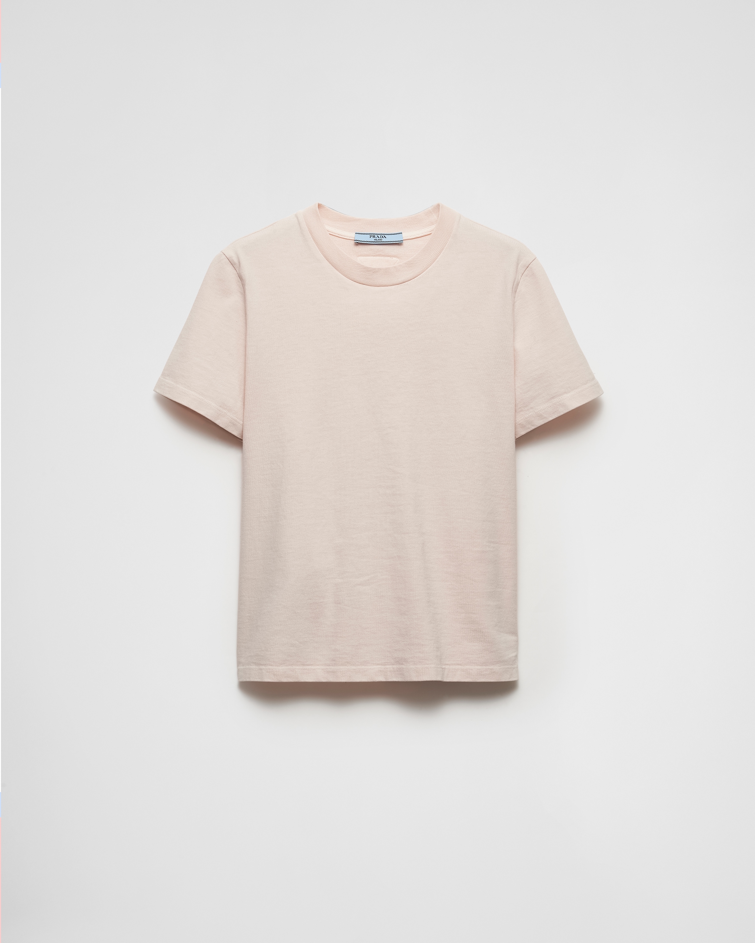 Prada Jersey T-shirt In Peach