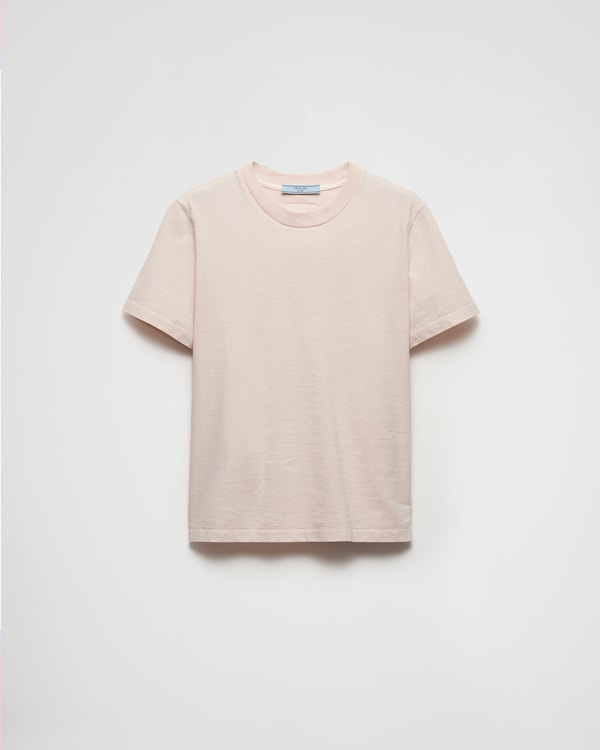 Prada トライアングルロゴ Tシャツ | ホワイト | FARFETCH JP