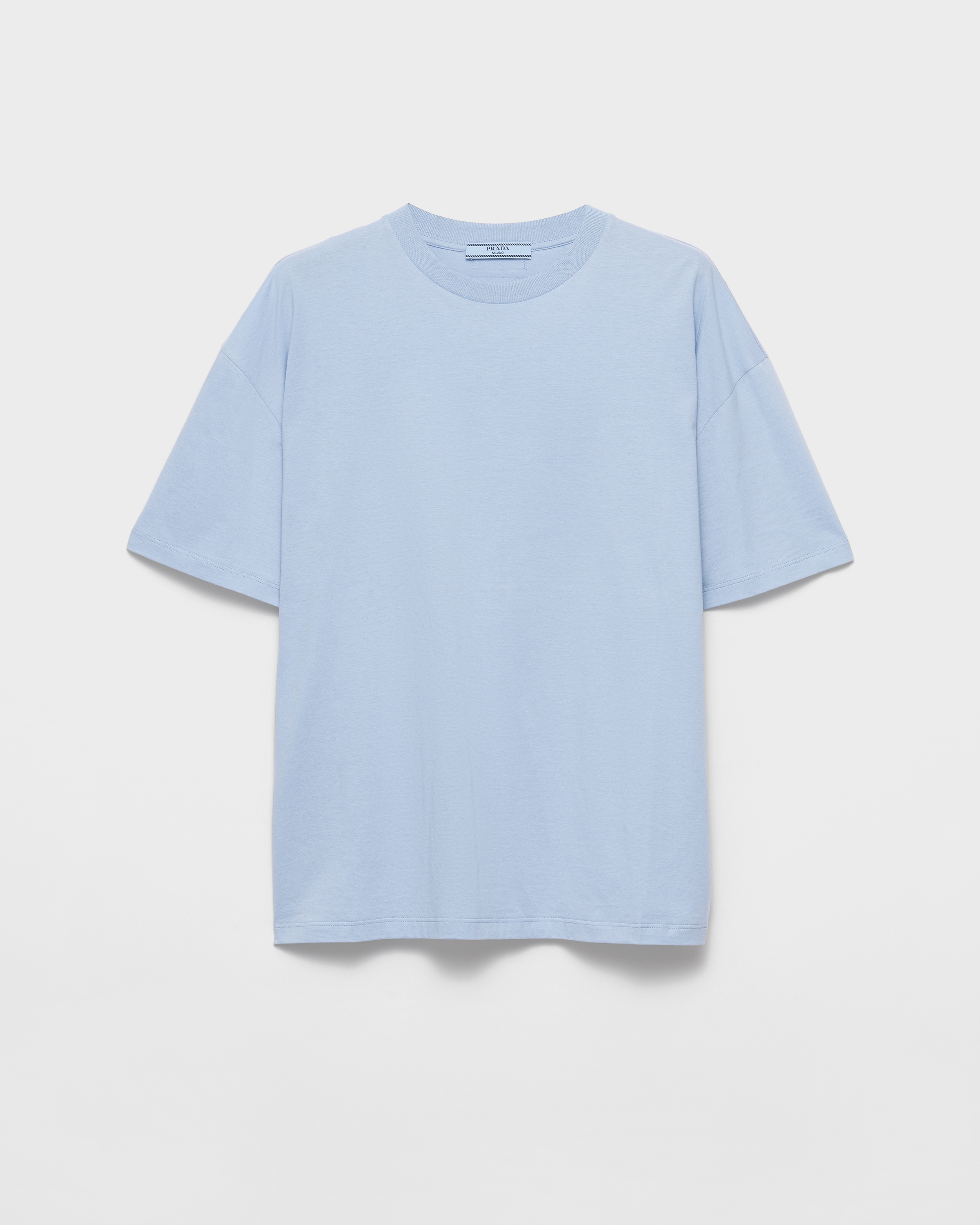 Age Factory Tシャツ　Faded Blue Light Blue Oversized Jersey T-shirt | PRADA