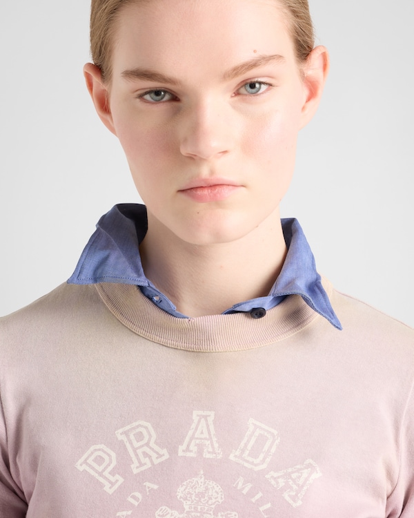 プリント入り ジャージー Tシャツ プリント入り ジャージー Tシャツ