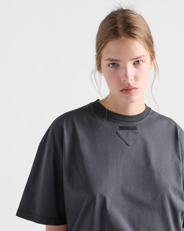 Cotton jersey T-shirt - Lead Gray Cotton jersey T-shirt - Lead Gray