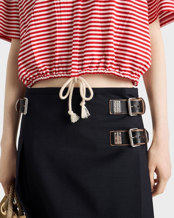 Striped jersey polo shirt Striped jersey polo shirt