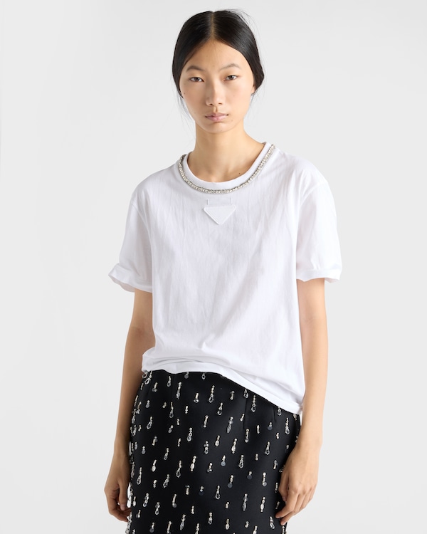 Cotton jersey T-shirt - White Cotton jersey T-shirt - White